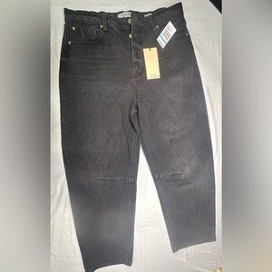 Scotch & Soda Free Spirit Black Denim Jeans Size 12/31 Straight Leg NWT